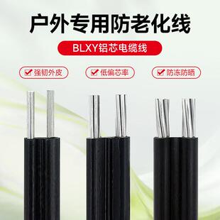 铝芯防老化电线 国标铝线2芯 6 10 16 25 35平方平行集束导电缆线