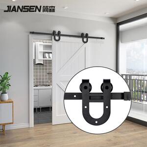 美式谷仓门马蹄型吊轮移门吊轨仓库门室内门导轨轨道加倍承重