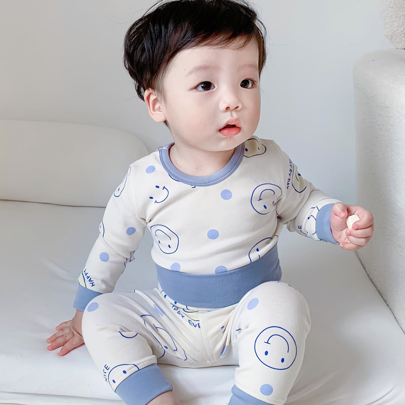 宝宝秋衣套装全棉高腰护肚秋裤儿童内衣纯棉秋冬婴儿无骨保暖睡衣,童装/婴儿装/亲子装,内衣套装,淘宝优惠券,粉丝福利购,淘宝优惠卷