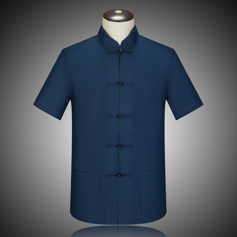 夏季中国风亚麻短袖衬衫男薄款宽松大码棉麻衬衣复古麻料中式唐装,男装,唐装,淘宝优惠券,粉丝福利购,淘宝优惠卷