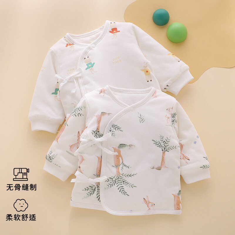 新生婴儿和尚衣服a类纯棉冬装0保暖上装