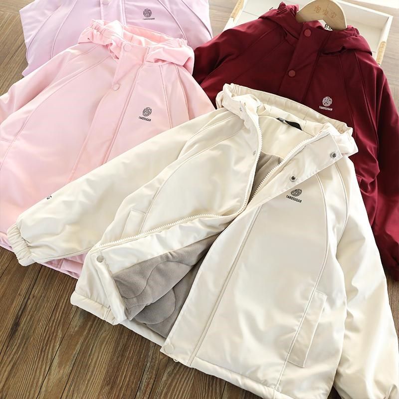 女童加绒外套秋冬风衣2024新款洋气加厚棉衣男大童冬季夹棉冲锋衣,童装/婴儿装/亲子装,儿童冲锋衣,淘宝优惠券,粉丝福利购,淘宝优惠卷