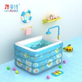婴幼儿充气游泳池家用加厚四层加高宝宝戏水池小孩儿童保温洗澡池