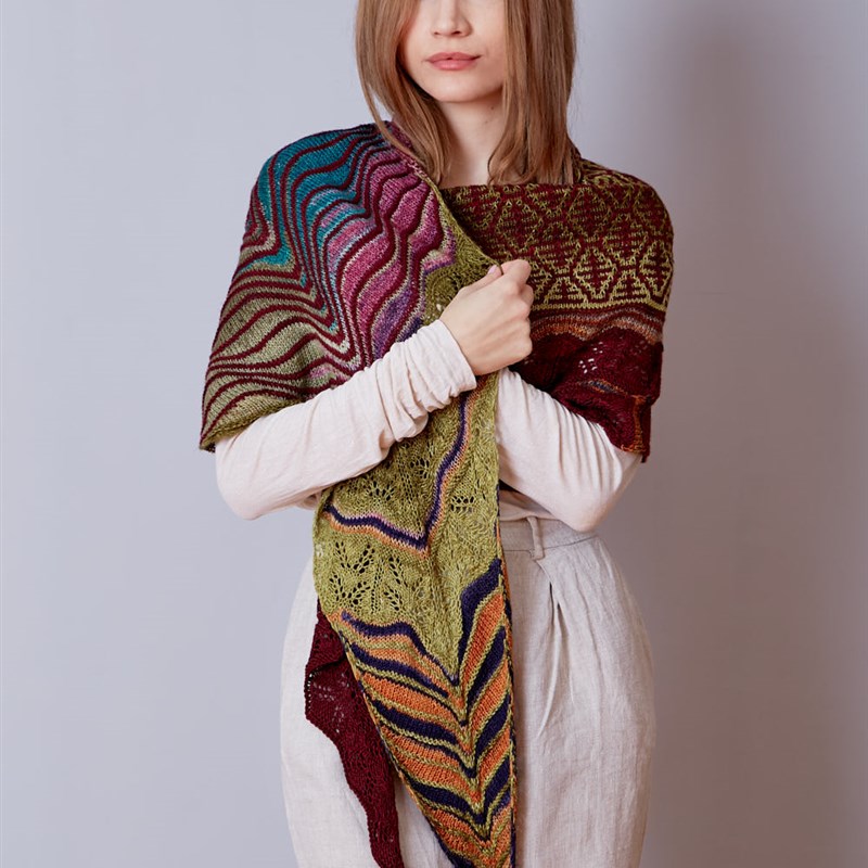 伊斯坦布尔的秋天披肩材料包羊毛线毛线DIY编织线