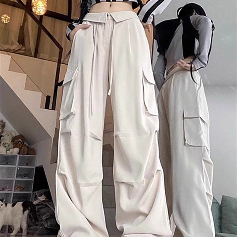 300斤大码女装休闲工装裤女胖mm夏季白色裤子梨形身材显瘦阔腿裤,女装/女士精品,大码裤装,淘宝优惠券,粉丝福利购,淘宝优惠卷