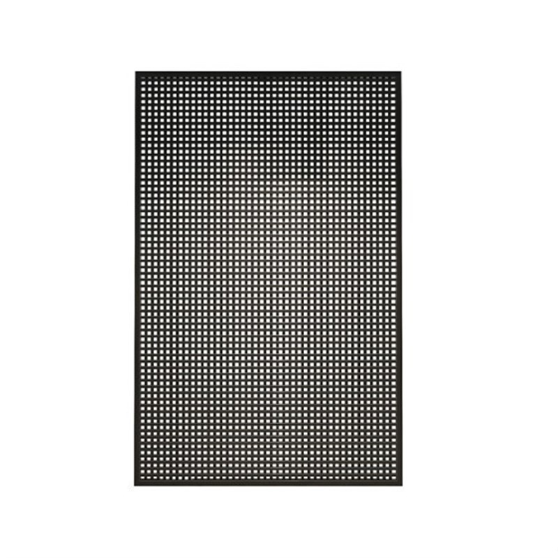 简约现代铁艺十字格栅屏风客厅餐厅入户家用镂空隔断侘寂风办公室