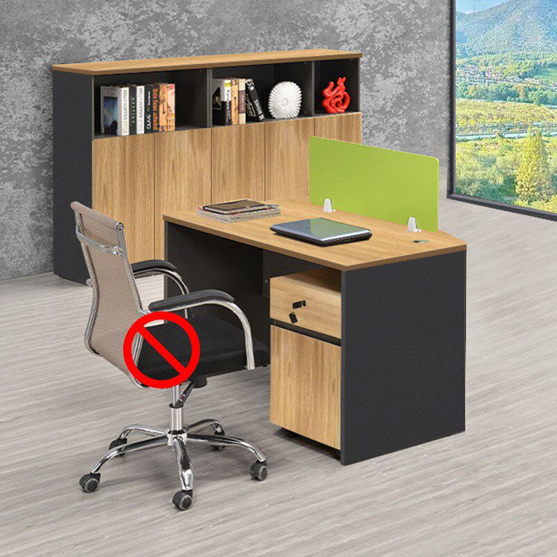 办公室可自由组合板式职员办公桌简约现代两人四人带柜带椅电脑桌