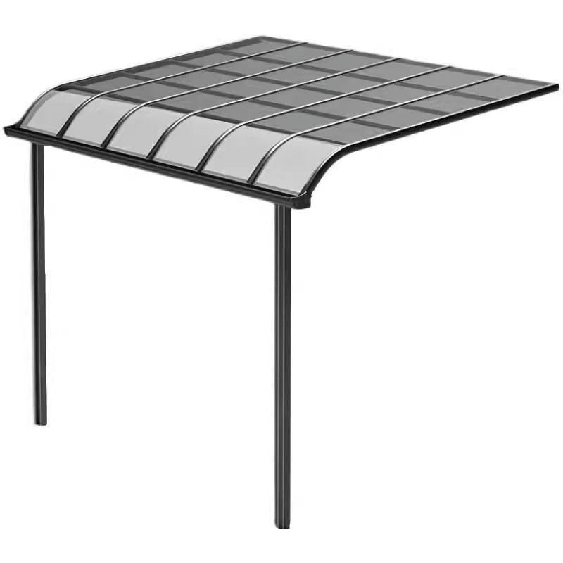 阳光棚铝合金雨棚户外遮阳挡雨棚别墅庭院雨搭屋檐露台遮雨棚家用