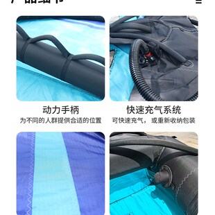 冲浪无动力水翼板水上运动冲浪板手持充气风翼sup站立式桨板风筝