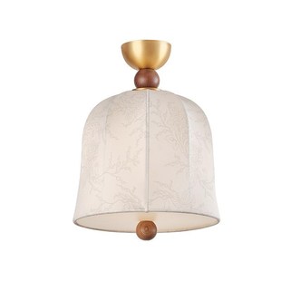 法式复古风布艺吸顶灯客厅玄关房顶氛围灯餐厅民宿吊灯阳台入户灯