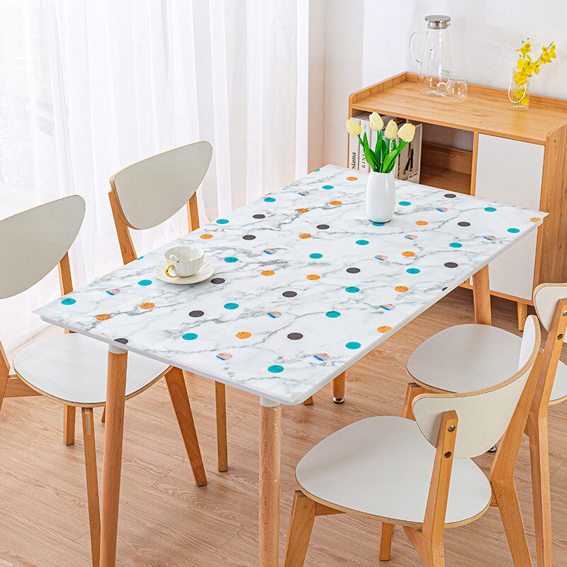 无味餐桌垫软玻璃塑料PVC桌布防水防烫防油免洗水晶板彩色茶几垫