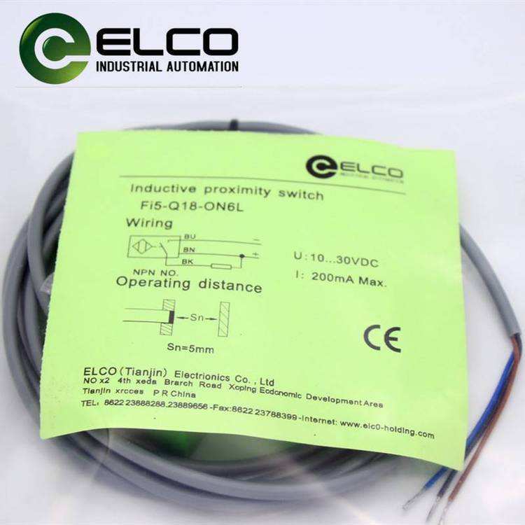 ELCO天津宜科接近开关NI8 FI5-Q18-ON6L NI10-Q25 Q30-CN/CP/OP