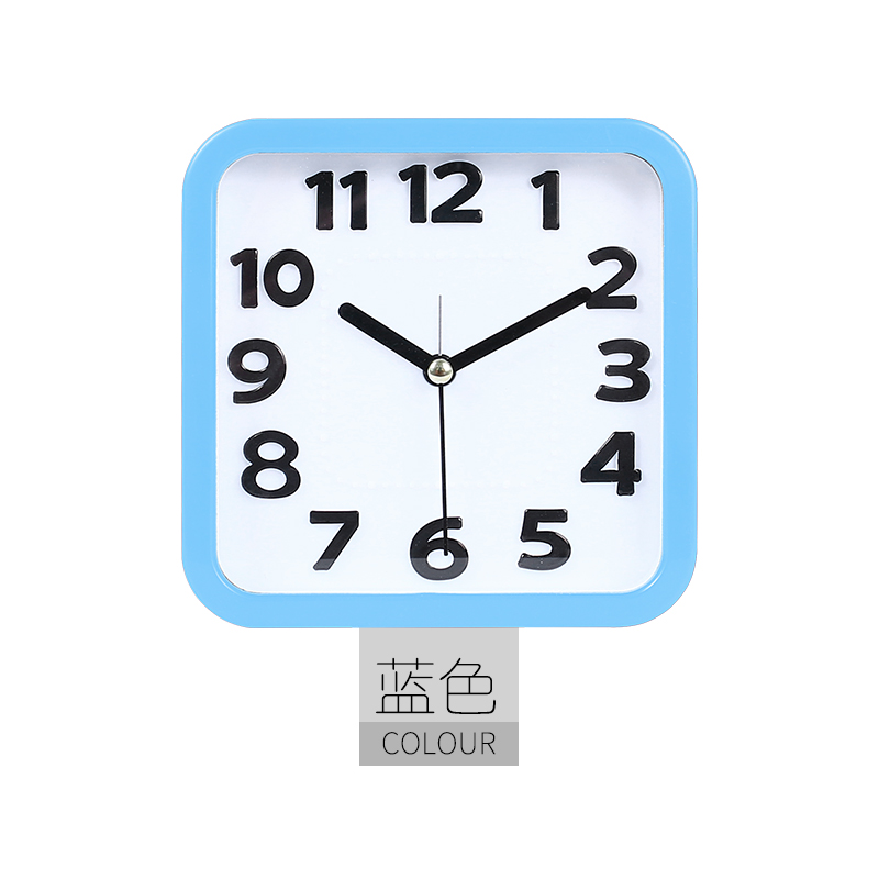 康巴丝闹钟静音创意q学生时尚童床头钟表数字小座钟现代简约