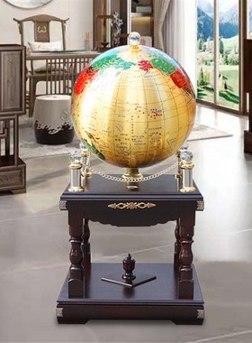 纯铜地球仪摆件办公室公司校庆客C厅落地乔迁装饰开业庆典工艺礼