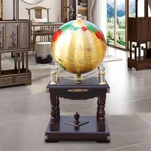 纯铜地球仪摆件办公室公司校庆客C厅落地乔迁装饰开业庆典工艺礼