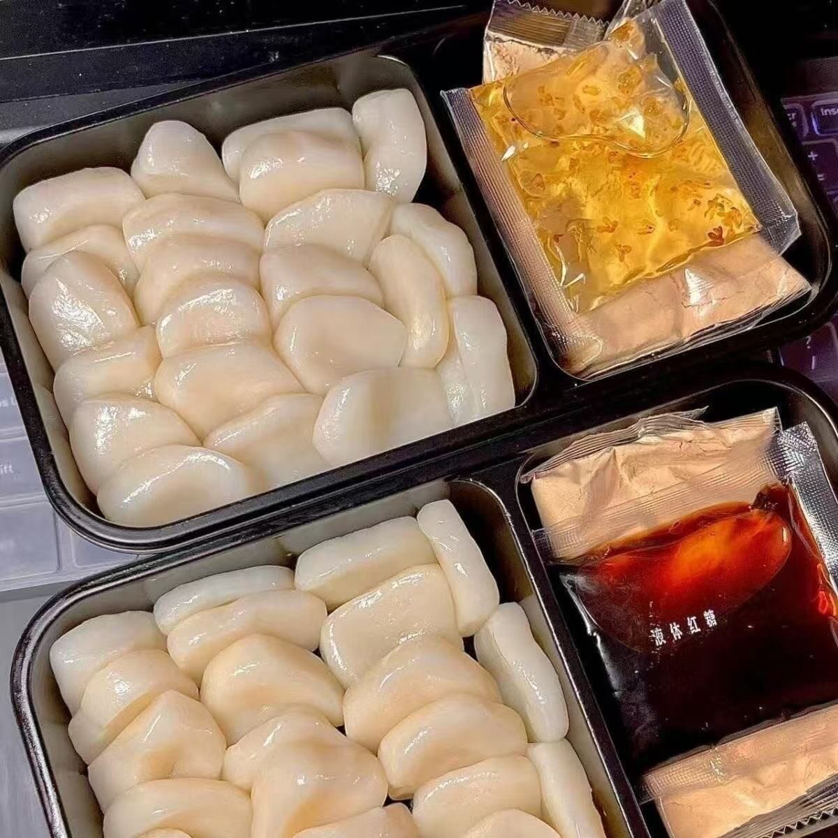 【网红粘粉麻薯】桂花手工粘粉麻糍糯米即食糍粑沾粉糕点麻薯零食