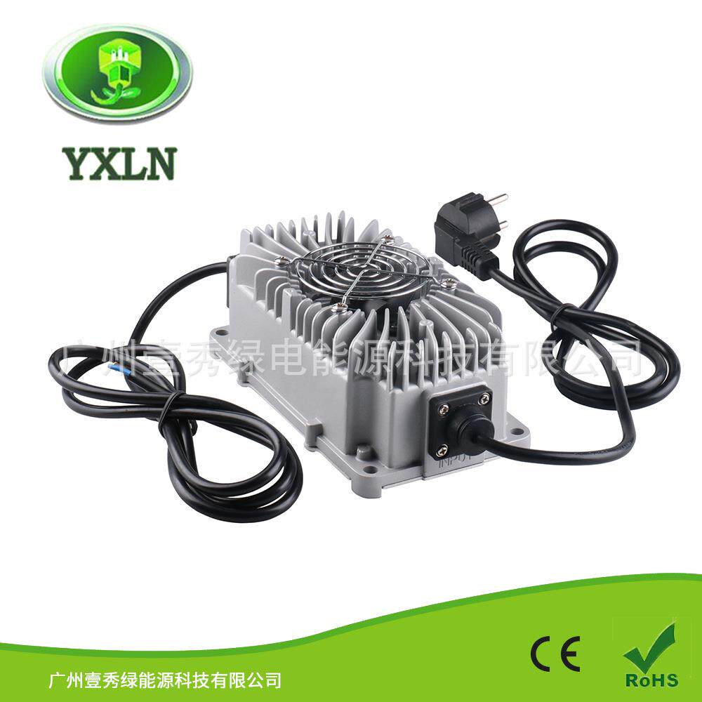 300W 36V6A 叉车、电动汽车 铅酸电池防水智能铝合充电器厂家