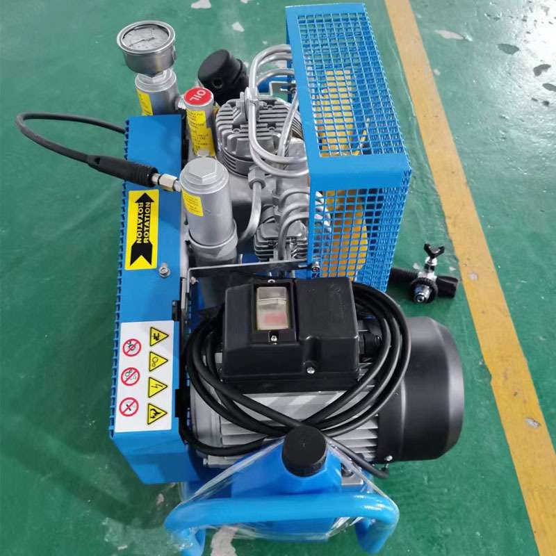 100L空气压缩机 正压空气呼吸器充气泵 汽油机功率4KW气瓶充气机