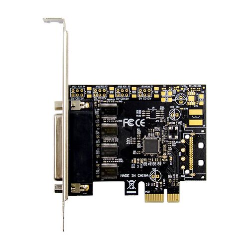 PCIE转4串行端口RS232转接卡AX99100多串口台式机电脑扩展卡