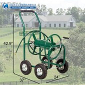 花园浇花用小型管子收纳架 水管车卷线器 可缠20米盘水收纳架