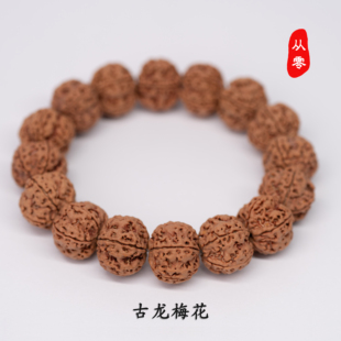 「古龙梅花」尼泊尔五瓣大金刚菩提子镂空飞碟原生态蜂窝双龙安娜
