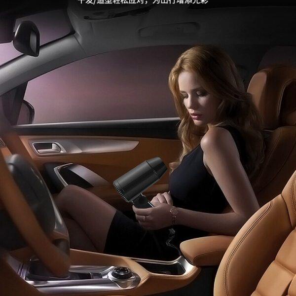 汽车冷热冬季电吹风吹风筒12v迷你车门小型吹风机大功率车载解冻