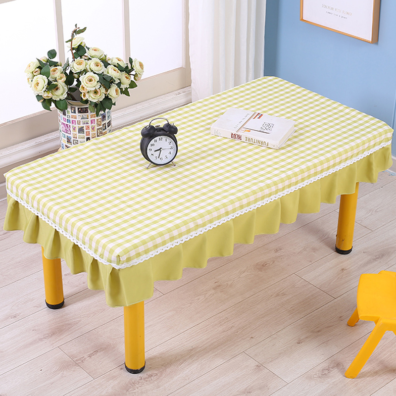 幼儿园桌布桌套布艺定制长u方形桌罩防水防滑桌子布套学生课桌布
