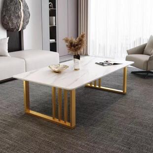 岩板茶几桌轻奢现代简约客厅高60cm可吃饭家用2023新款小户型茶台