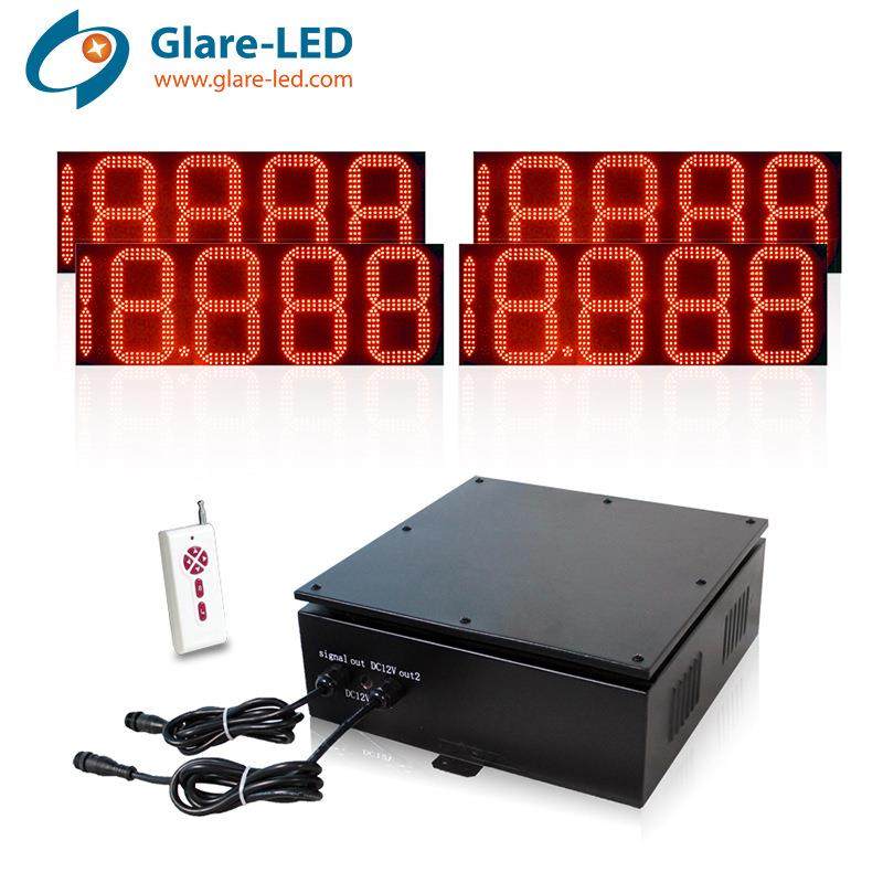 12英寸红色油价牌8888户外LED显示屏LED数字屏LED电子屏