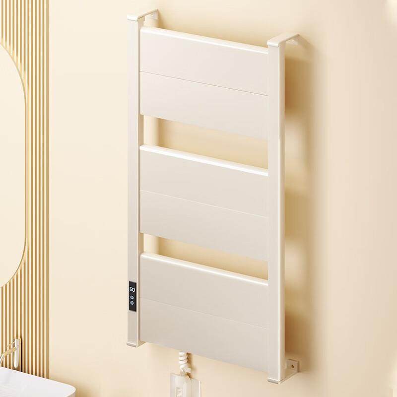 田园沐歌碳纤维智能电热毛巾架卫生间加热烘干置物架浴室浴巾架