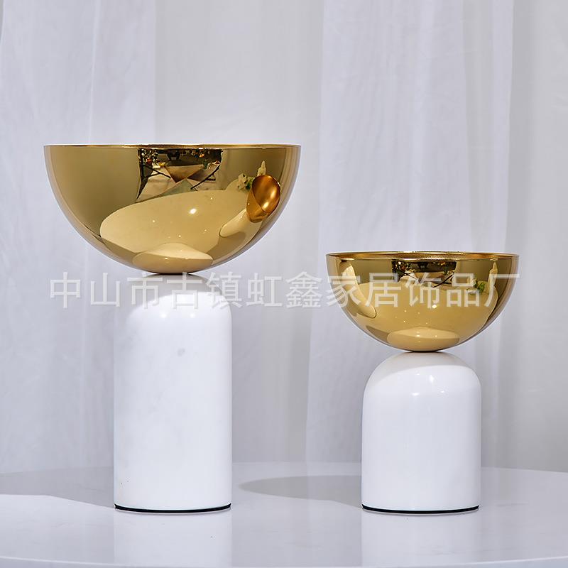 现代简约大理石花瓶花器客厅插花电视柜创意摆设餐桌面装饰品摆件