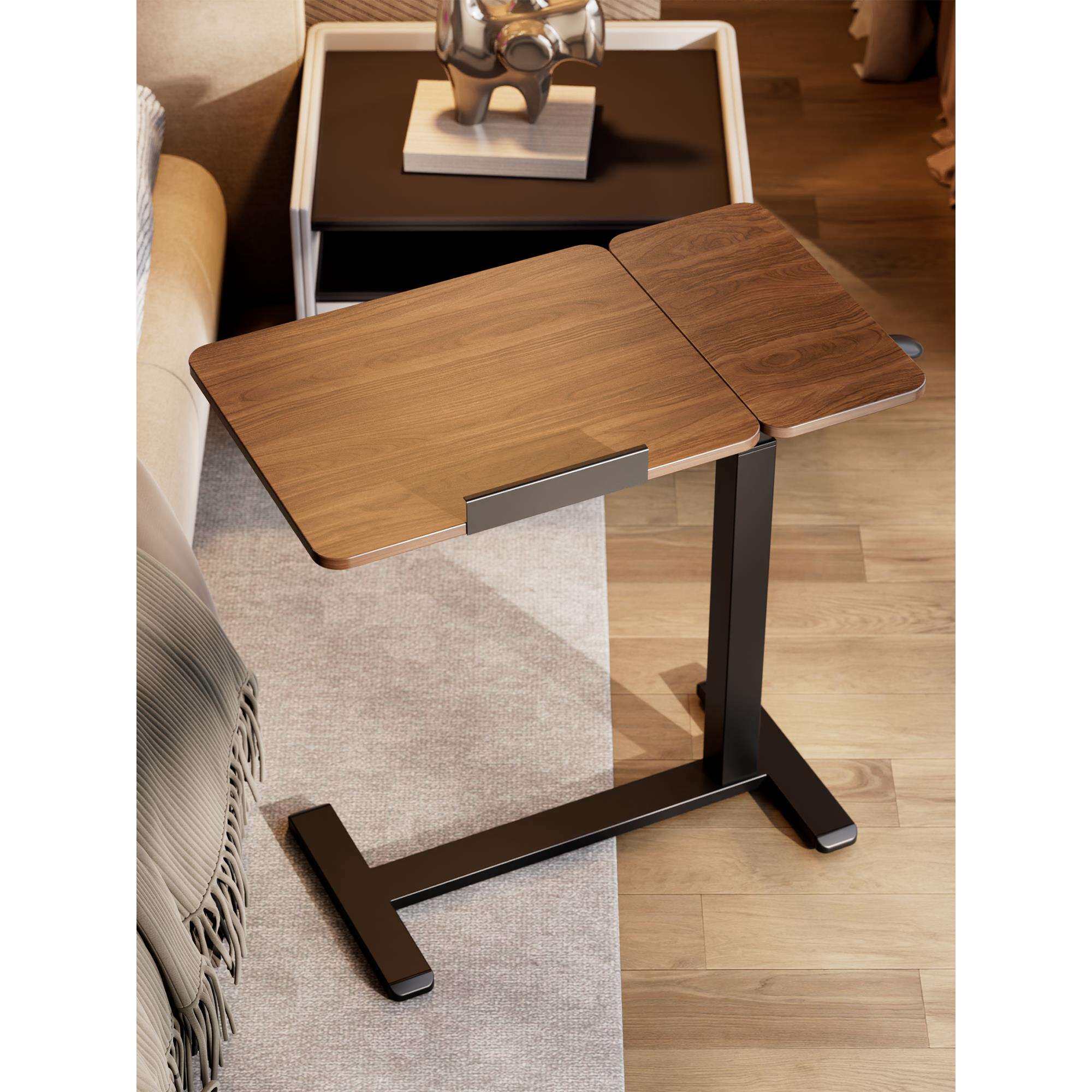 谋生升降电脑桌小型家用办公书桌可移动桌子折叠写字桌简易宿舍床