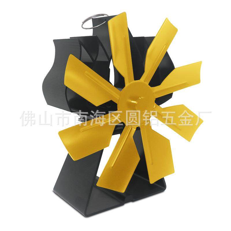 热动力壁炉风扇新款8叶梯形座亚马逊 ebay 跨境货源
