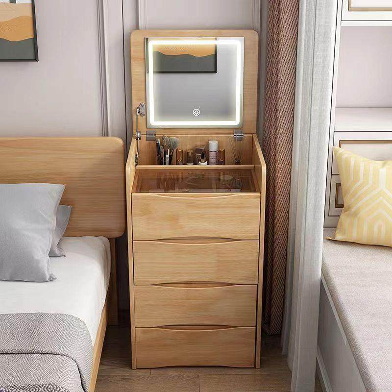 小型翻盖梳妆台迷你床头柜化妆桌收纳柜卧室全实木北欧小型化妆台,电子元器件市场,其它元器件,淘宝优惠券,粉丝福利购,淘宝优惠卷