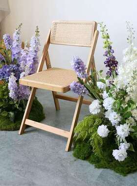 花艺造景摆件花束拍照打卡布置花卉紫色橱窗角落仿生花丛插花