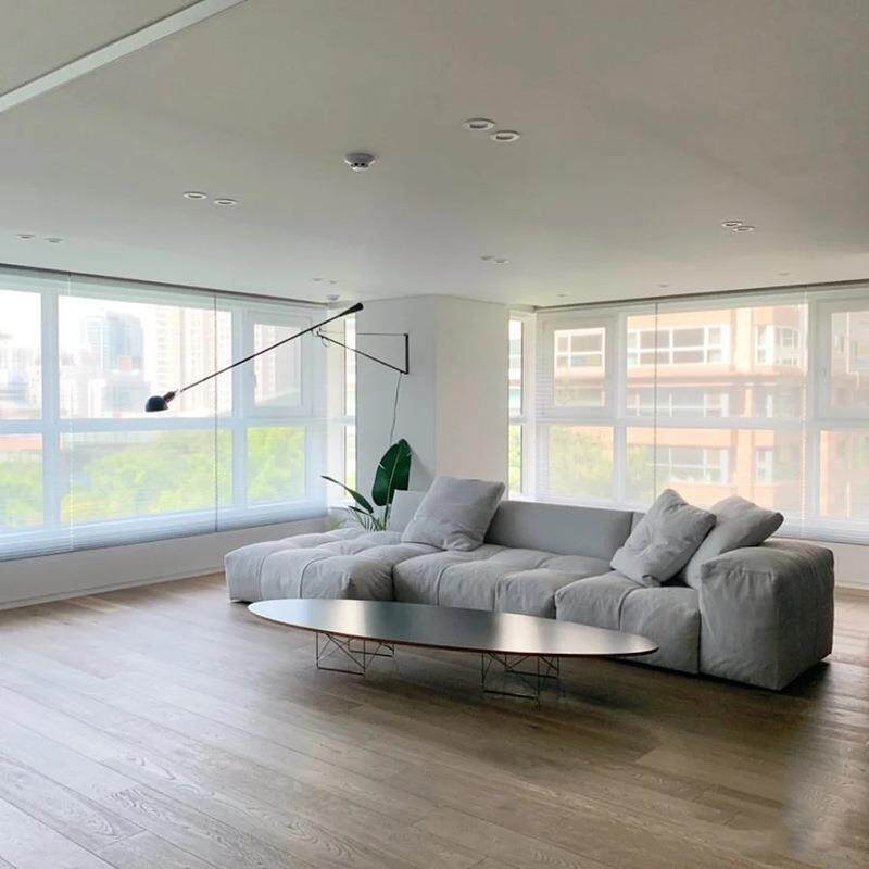 意式Miladnxo沙发转角贵妃位别墅样板房设计师拼接豆腐块沙发组合