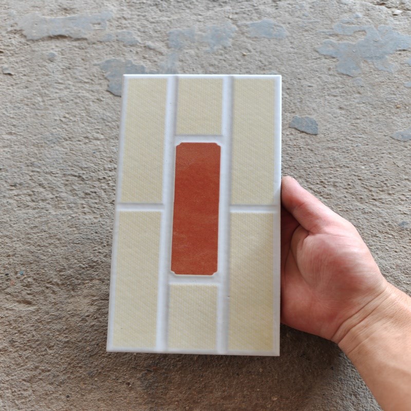 112X255mm外墙瓷砖印花砖 新农村自建I房釉面砖 墙面砖 仿古砖檐