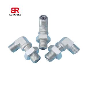 90°弯美制ORFS外螺纹O形圈平面密封过板接头 6F9系列穿板接头