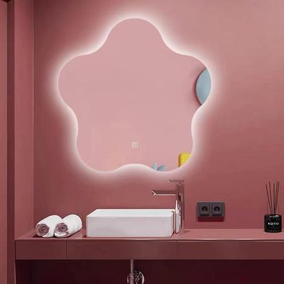 星星浴室镜led带灯不规则异形智能灯镜化妆镜浴室镜梳妆台发光镜