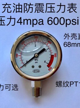 充ps68 TP压力表外壳i径 1 4460/mpa螺纹 60Z IY油A 径向0 Y-直mm
