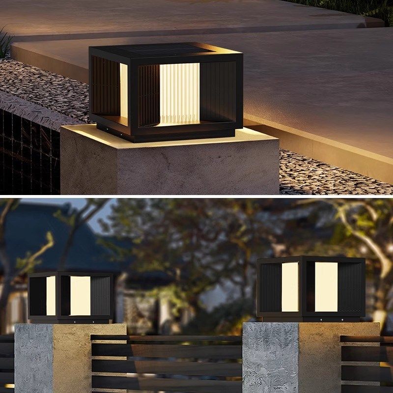 太阳能柱头灯户外防水庭院花园围墙门柱两K侧别墅大门柱子灯景观