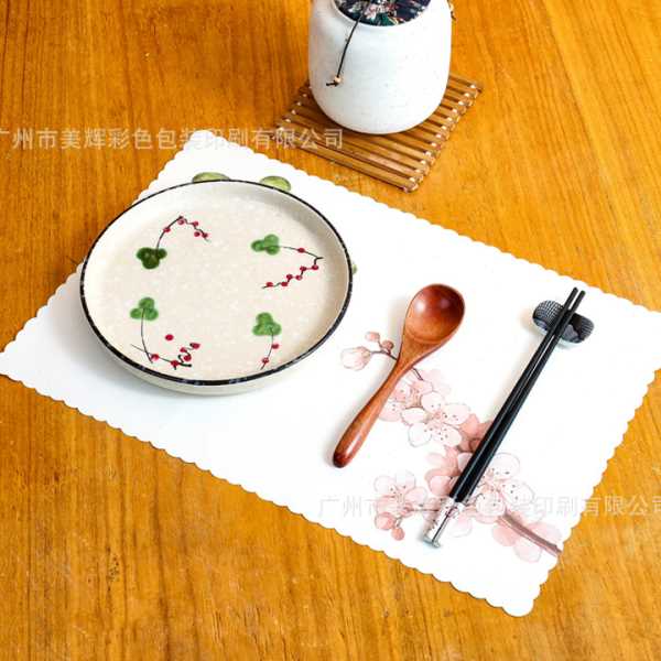 日式料理一次性餐垫纸和风餐桌垫纸防油防水加厚桌垫纸新中式桌布图片