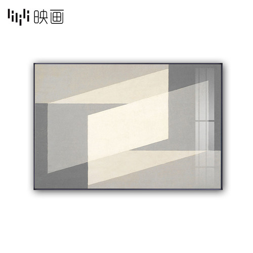 现代客厅装饰画线条色块个性挂画极简工业K风书房墙壁画玄关挂画