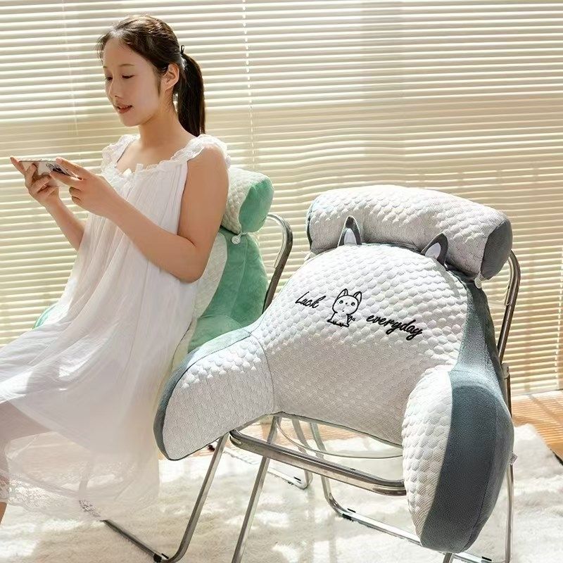 夏季豆豆腰靠办公室腰枕靠枕孕妇护腰工位靠垫久坐椅子腰托靠背垫,居家布艺,腰靠垫,淘宝优惠券,粉丝福利购,淘宝优惠卷