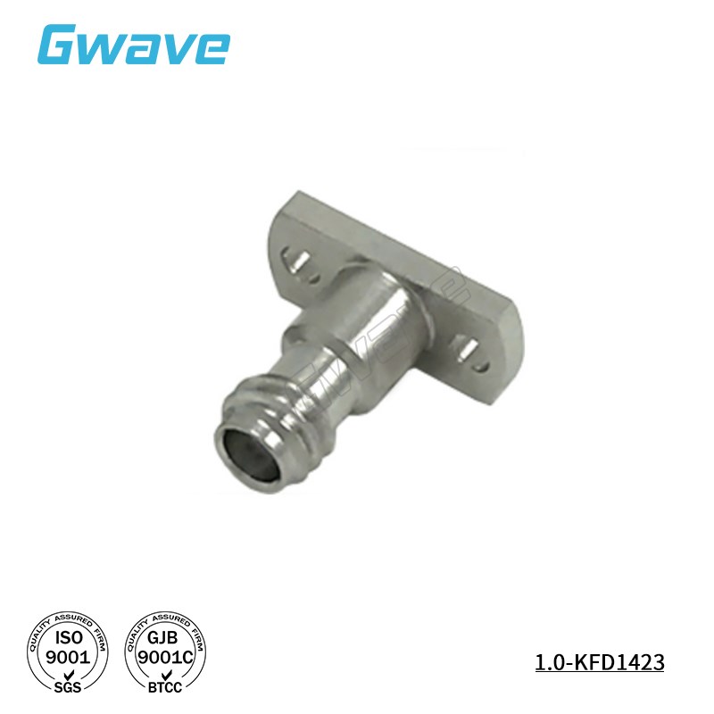 1.0mm母可拆式连接器双孔法兰7u.1mm 110G配玻璃绝缘子1.0-KFD142