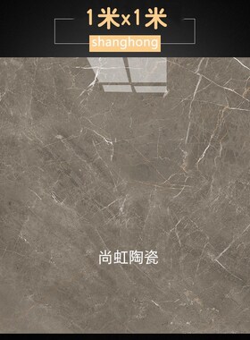 瓷砖1米x1米 客厅防滑地砖 棕色大厅地板砖1000X1000寒江雪柔光