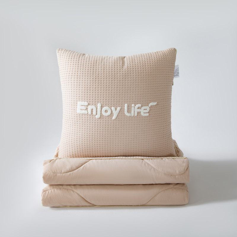 全棉抱枕被子两用四季车载办公室午睡两用抱枕被子纯棉毛毯二合一,居家布艺,抱枕被,淘宝优惠券,粉丝福利购,淘宝优惠卷