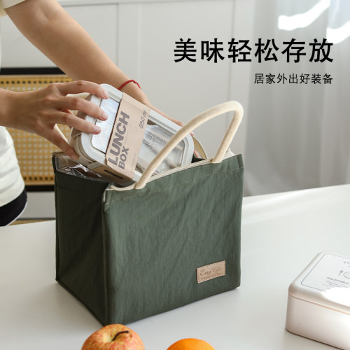 保温冷便当带保温包上班族带饭包手提野餐装饭袋铝箔防水油便当袋