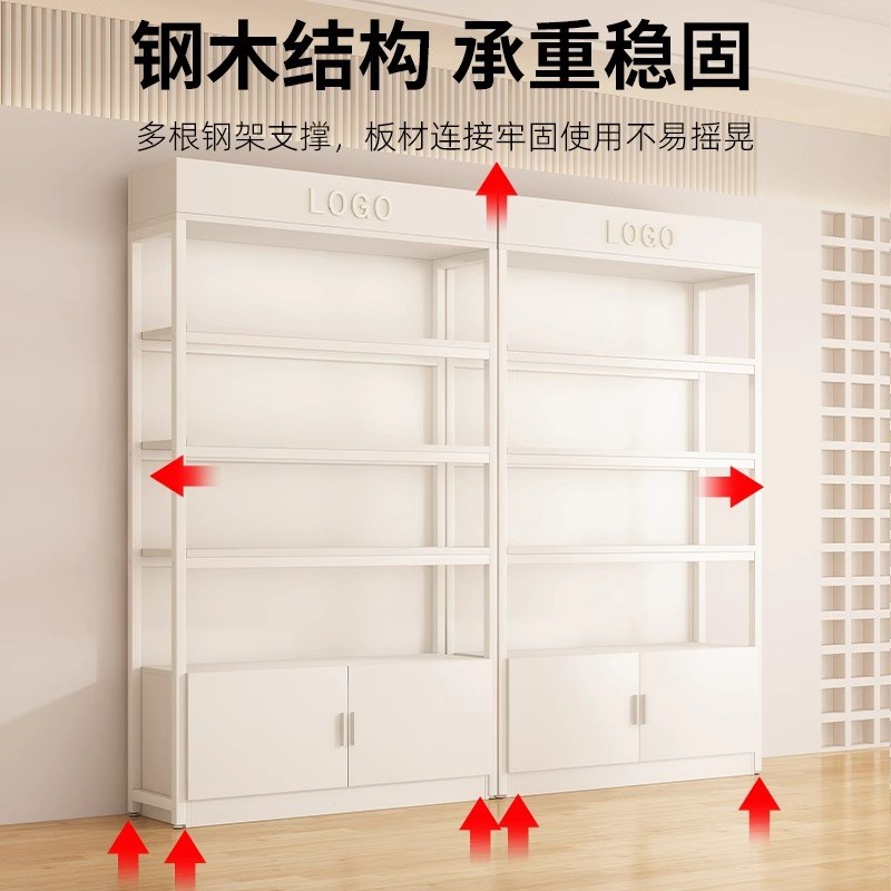 展示柜陈列柜超市货架多r层商品产品展柜化妆品展示架仓储置物架