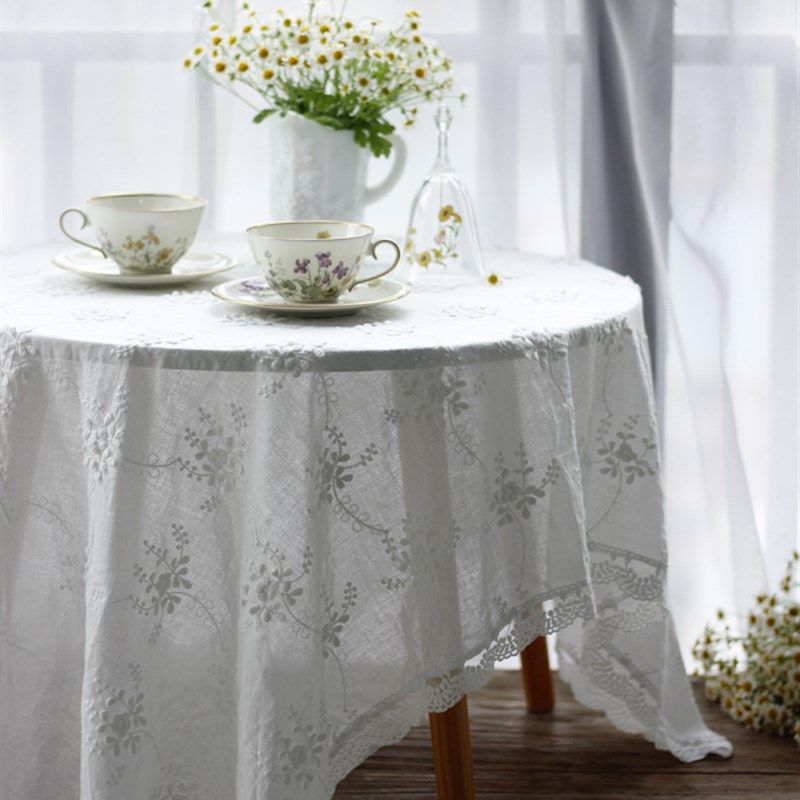 Retro法式蕾丝立体绣花圆桌方桌纯棉桌布桌巾钢琴盖巾防尘布餐垫,居家布艺,桌布,淘宝优惠券,粉丝福利购,淘宝优惠卷